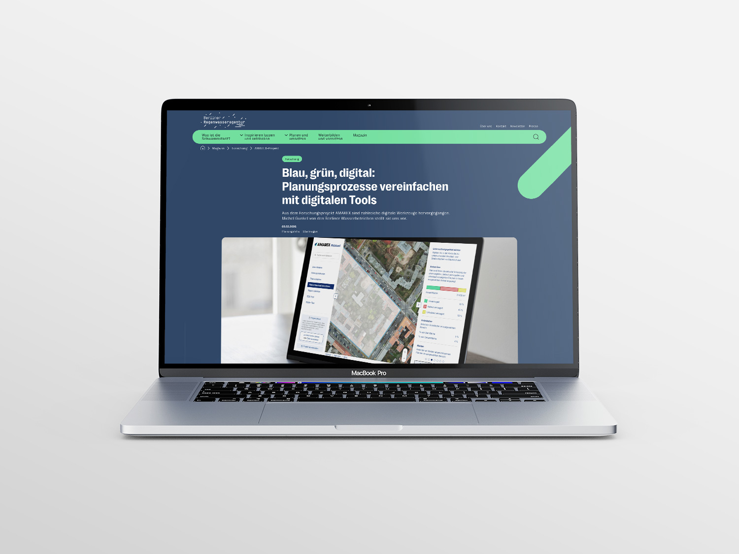 Webseite Regenwasseragentur: Planungsprozess vereinfachen mit digitalen Tools
